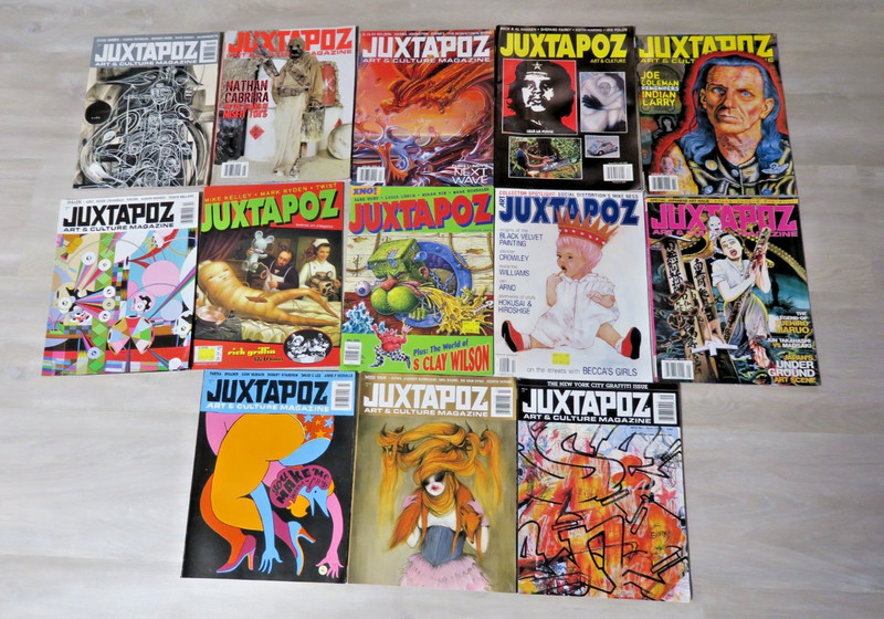 Vintage JUXTAPOZ Art & Culture Magazine Lot of 13 1995-2008 Contemporary Art
