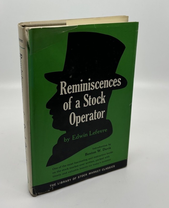 Reminiscences of a Stock Operator Edwin Lefevre 1964 HC/DJ Jesse Livermore VG