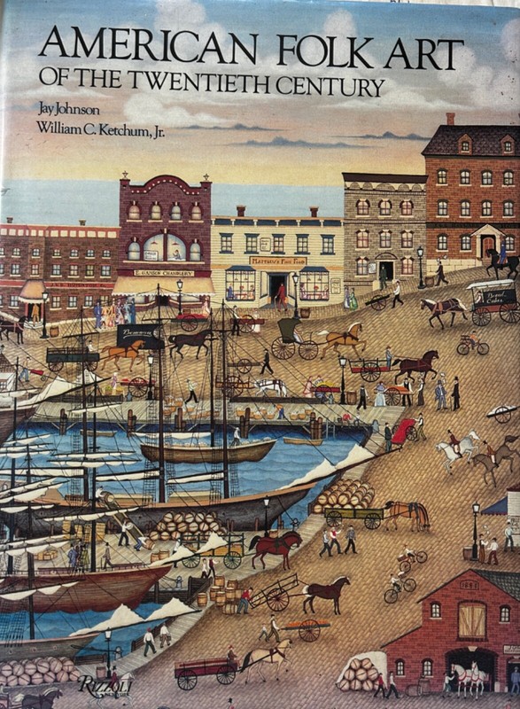 American Folk Art 20th Cent. Signed by Both Authors Johnson and Ketchum 20th