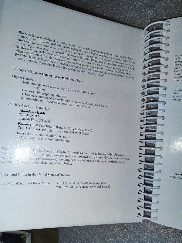 Reference Guide Essential Oils Connie Alan Higley 2016 Edition Abundant Health gallery