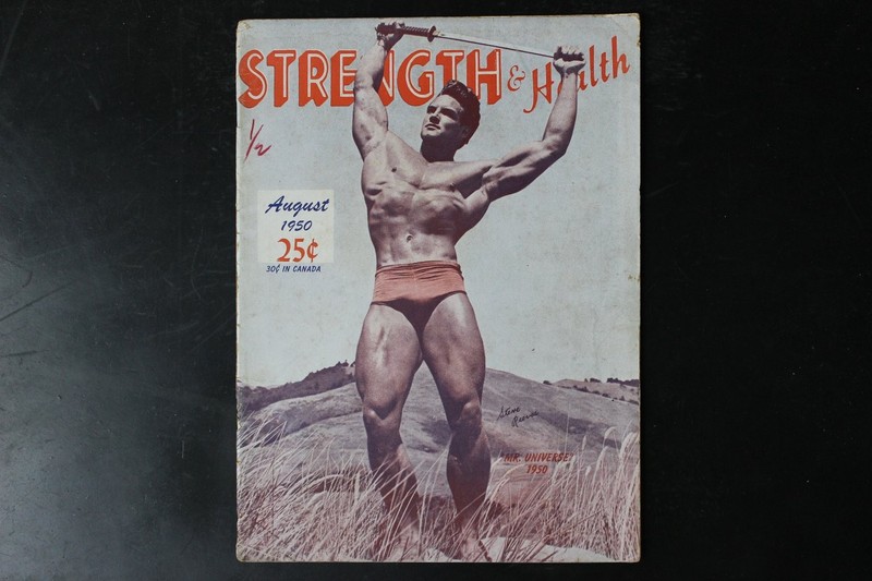 STRENGTH & Health August 1950 Steve Reeves Mr. Universe Bodybuilding Magazine