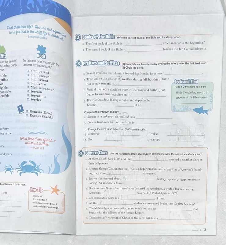 Abeka Spelling Vocabulary & Poetry 5 Fifth Grade current sixth edition gallery