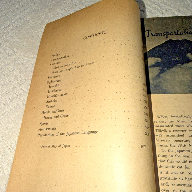 1948 A PICTORIAL GUIDE - JAPAN TODAY, Shodo Taki 371 pages / Douglas MacArthur gallery