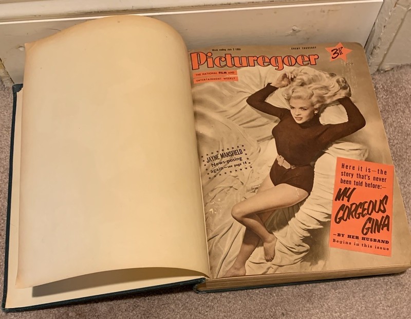PICTUREGOER FILM MAGAZINE BOUND VOLUME 1955 MOVIE STARS AND PINUP SEX SYMBOLS
