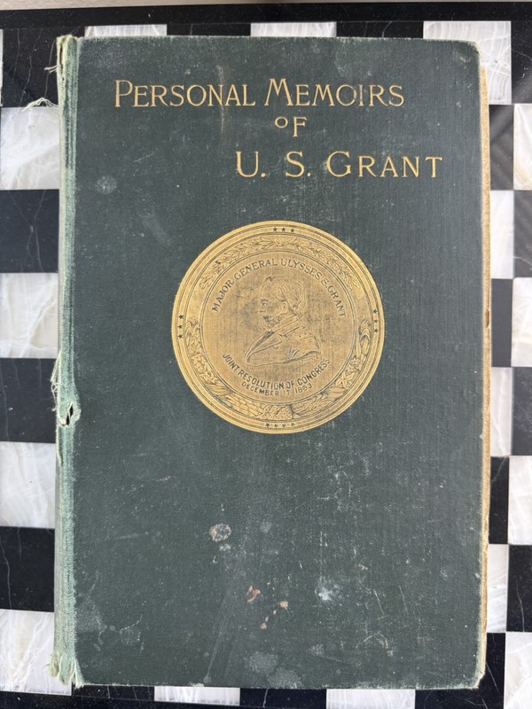 PERSONAL MEMOIRS OF U.S, GRANT VOL. 1 VINTAGE 1885 PUB BY CHARLES L WEBSTER CO
