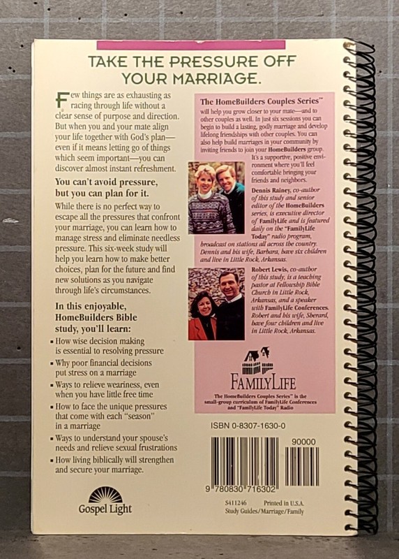 Homebuilders Couples Ser.: Managing Pressure in Your Marriage : 2532 gallery