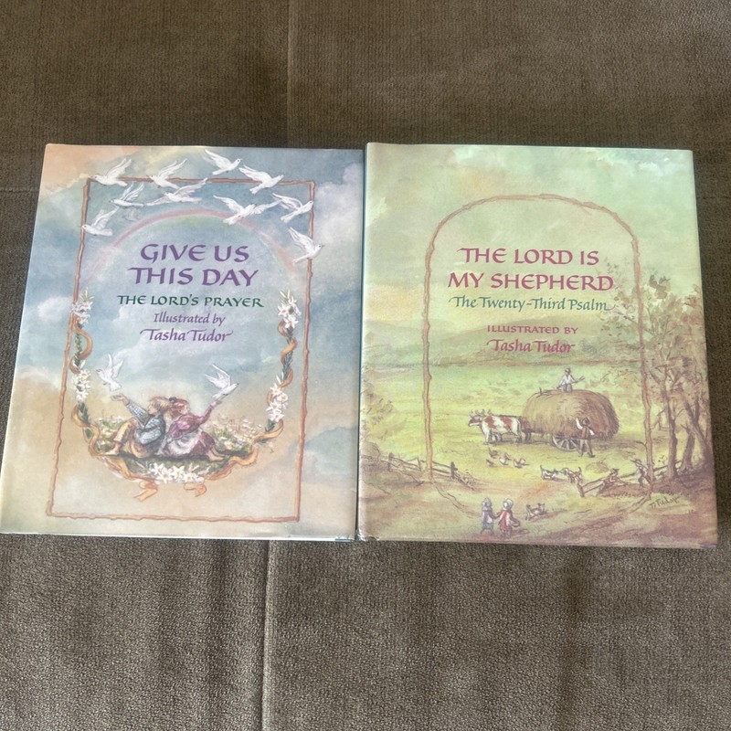 TASHA TUDOR MINI GIFT SET GIVE US THIS DAY LORD SHEPHERD Baptism Christening