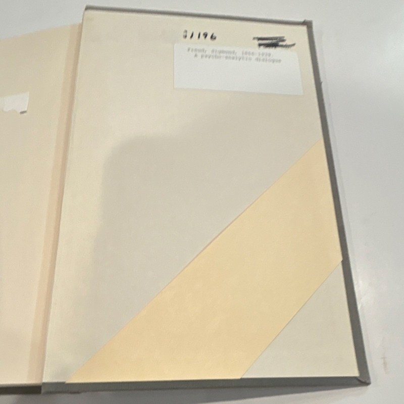 A Psycho-Analytic Dialogue Freud Abraham Basic Books 1965 Hardcover Ex-Library gallery