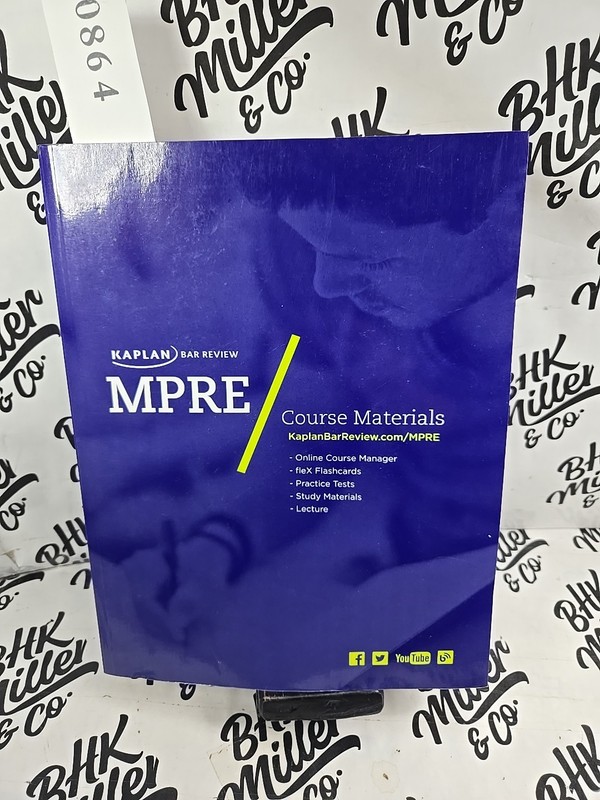Kaplan Bar Review MPRE Course Materials Study Guide Law Student
