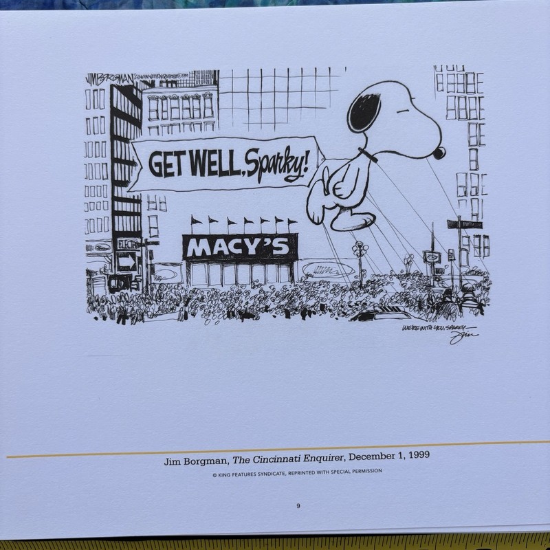 TRIBUTE TO SPARKY Cartoon Artists Honor Charles M.Schulz 2003 SIGNED By Wife gallery