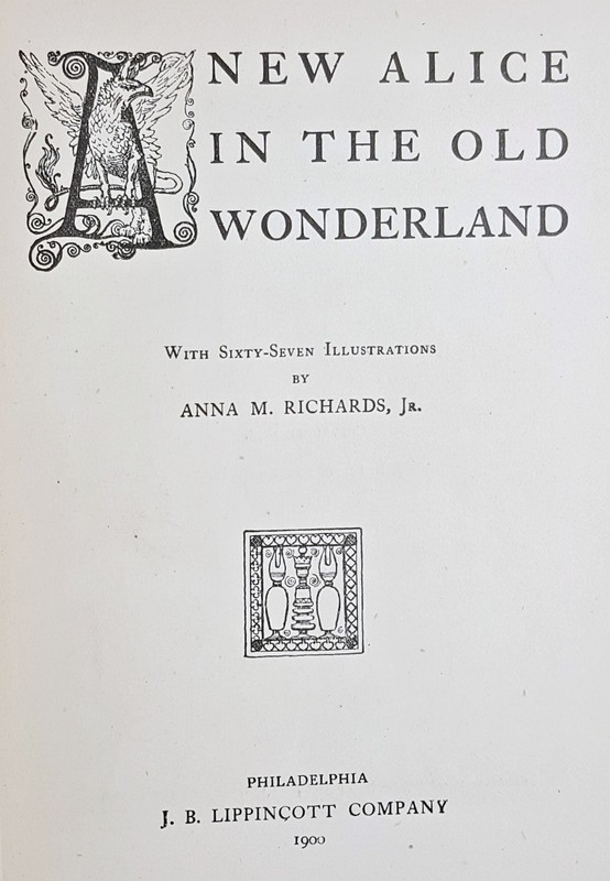 1895 Book NEW ALICE IN OLD WONDERLAND Alice's FIRST EDITION Adventures Antique gallery