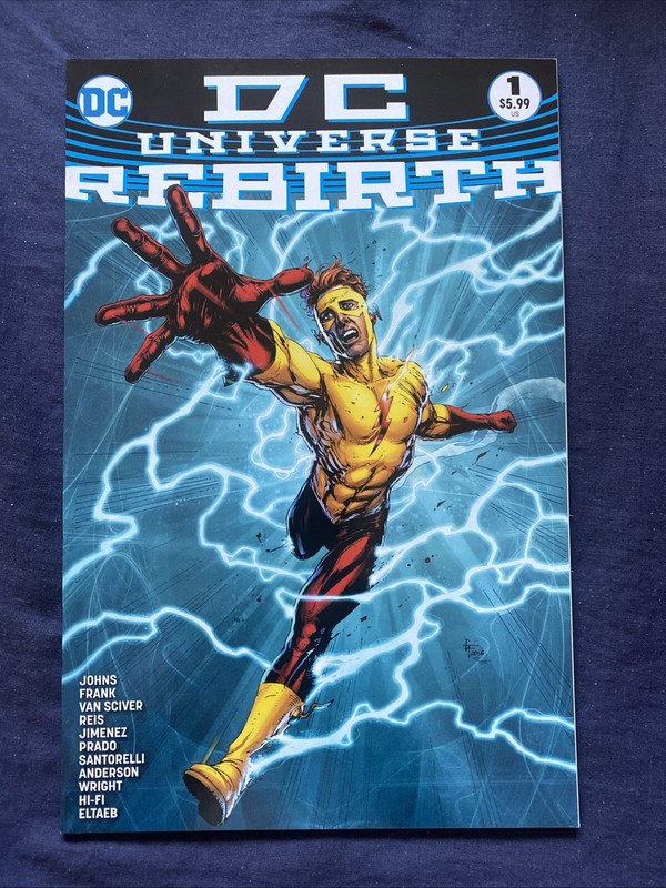 DC UNIVERSE REBIRTH #1 (DC 2016) THIRD PRINT – BAGGED & BOARDED