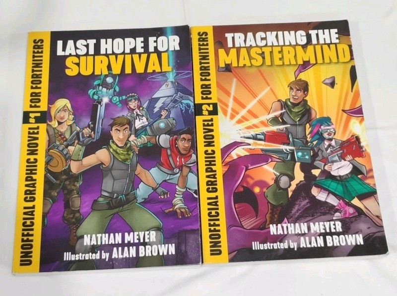Unofficial Graphic Novel For Fortniters #1 #2 Lot Of 2 by Nathan Mey Fortnite