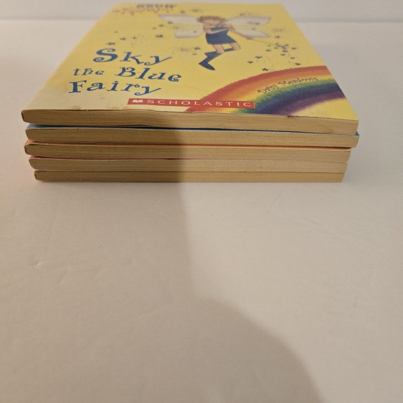 Rainbow Magic Scholasic Vtg Fairy Series Paperback Books Lot Of 5 Daisy Meadows gallery