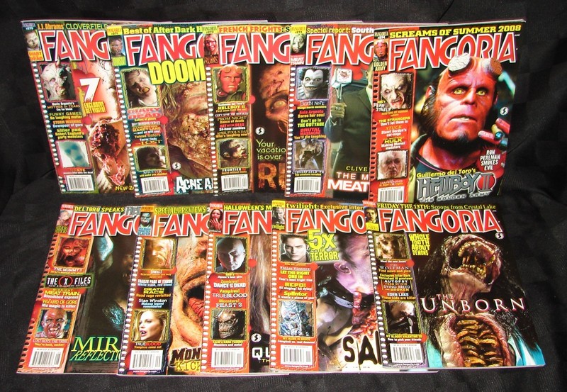 FANGORIA Horror Magazine #270,271,272,273,274,275,276,277,278,279 RUN! Hellboy