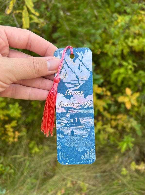 In My Fantasy Era Homemade Bookmark – 6 inches x 2 inches