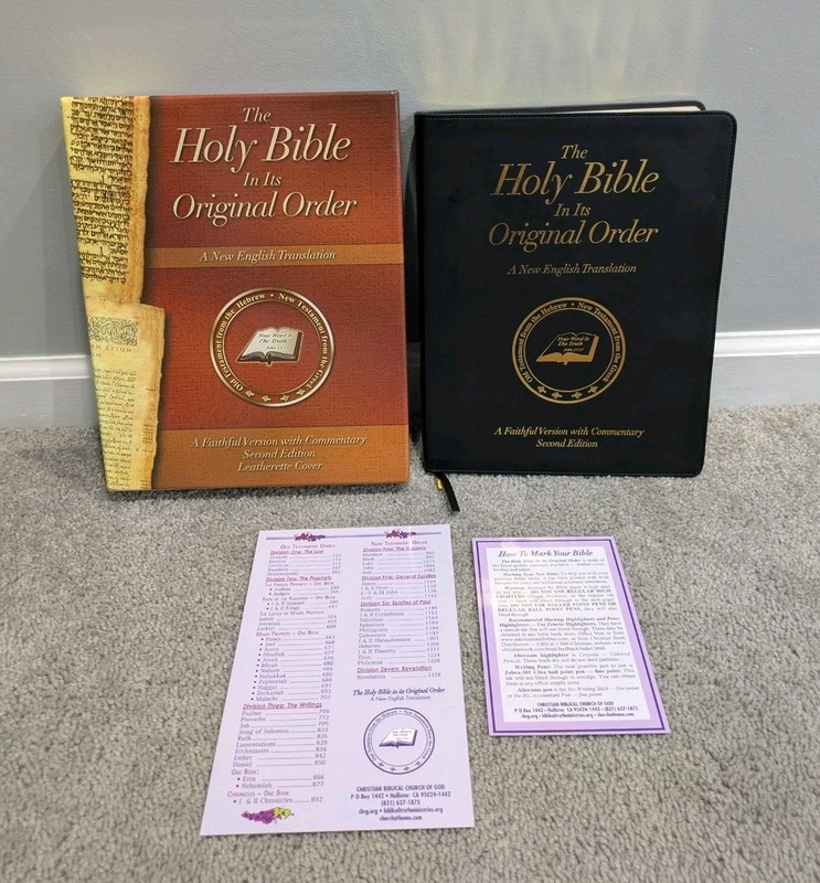 The Holy Bible in Its Original Order A Faithful Version 2nd Ed Leatherette Cover