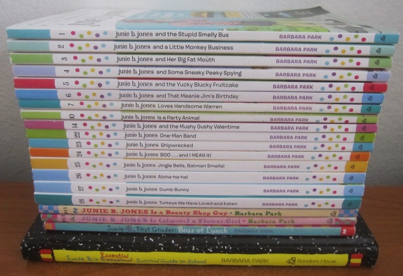 LOT OF 21 JUNIE B JONES CHAPTER BOOKS BY BARBARA PARK AGES 6-9