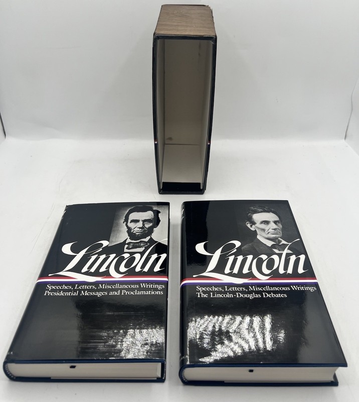 ABRAHAM LINCOLN Speeches and Writings 1832 – 1865 2 Vol HC/DJ Set, Slipcase