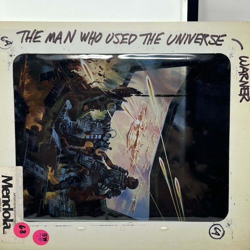 Paul Alexander Sci-Fi Cover Art Transparency Man Who Used Universe Warner 1983 gallery