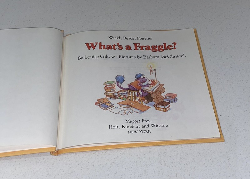 WHAT'S A FRAGGLE ROCK STORY MUPPET PRESS JIM HENSON BOOK KIDS VINTAGE 1984 HC gallery