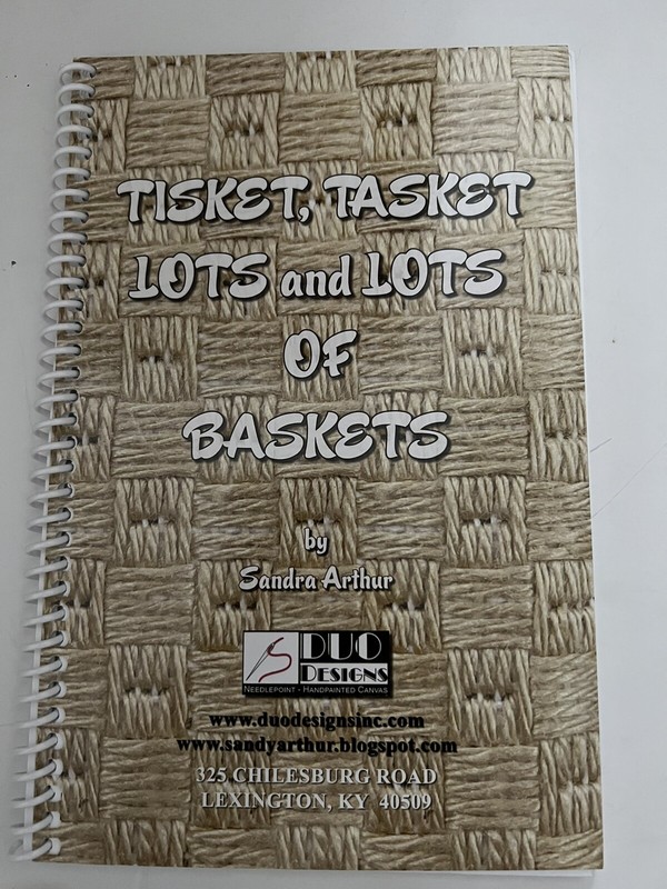 TISKET, TASKET LOTS and LOTS OF BASKETS Instruction Book Needlepoint Stitches