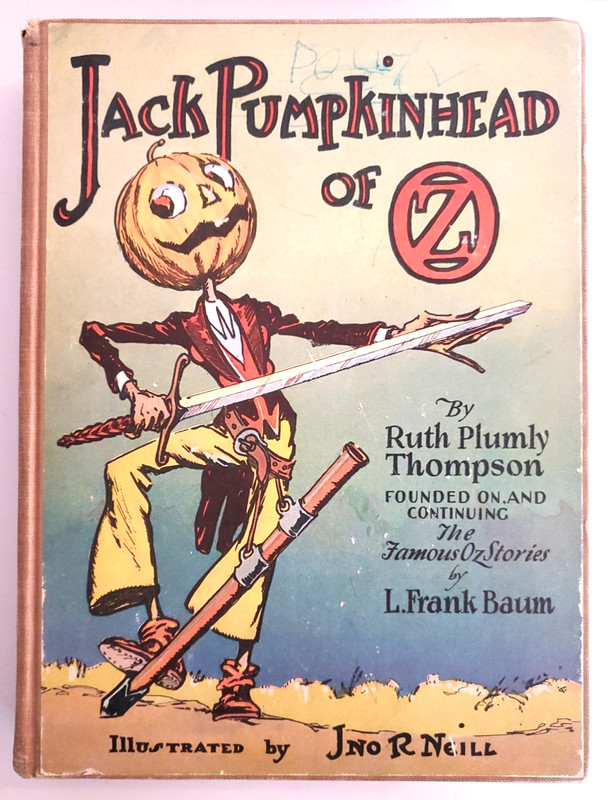 Jack Pumpkinhead of OZ by Ruth Plumly Thompson c 1929 printed 1935 B&W Illus