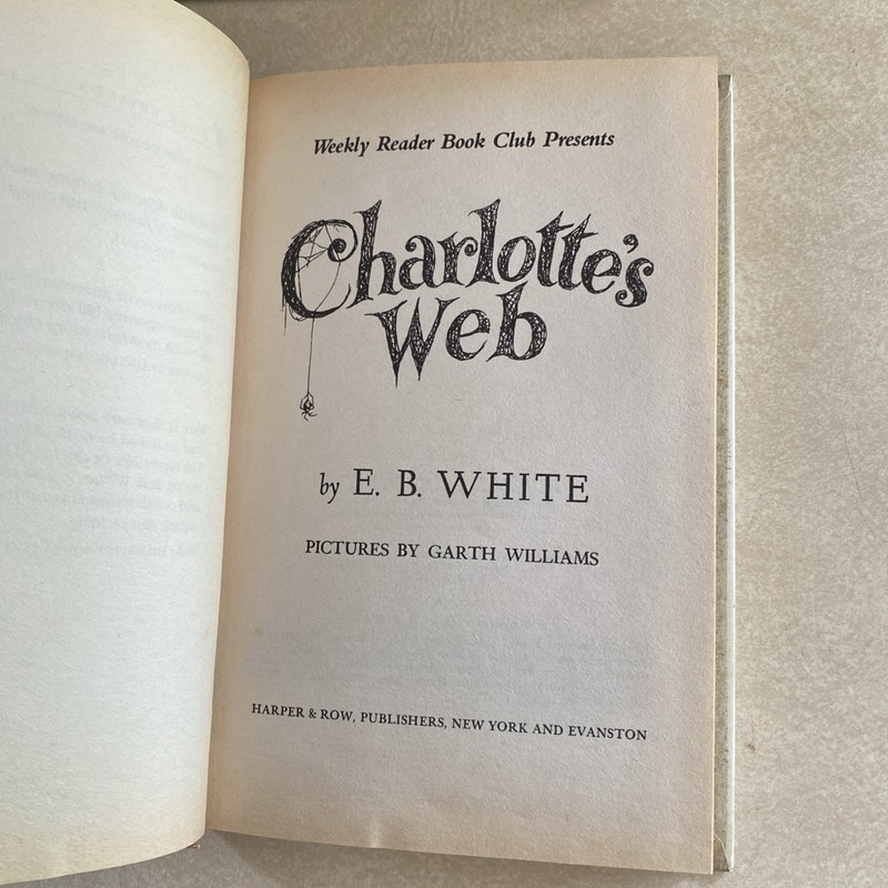 Charlotte's Web 1952 Hardcover Weekly Reader Books (Newberry Honor) E. B. White gallery