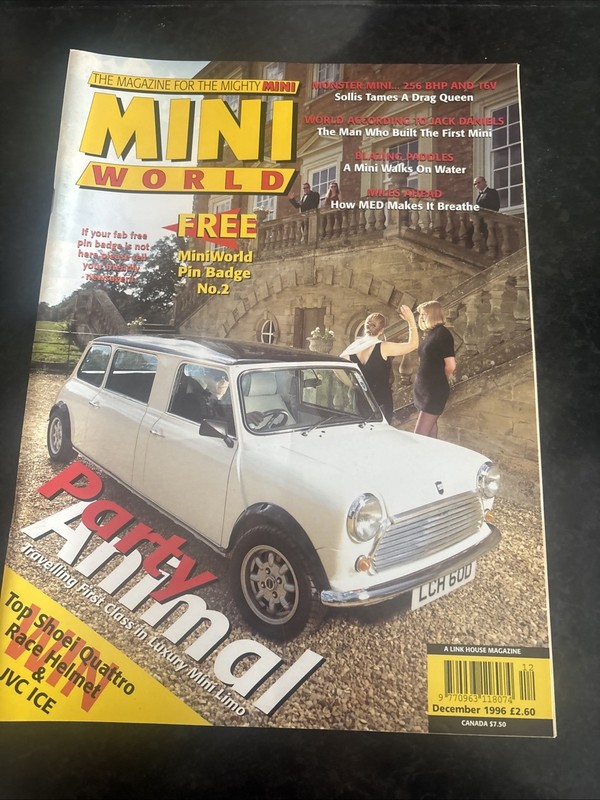 Mini World Magazine December 1996 – Monster Mini 256 BHP, Luxury Mini Limo