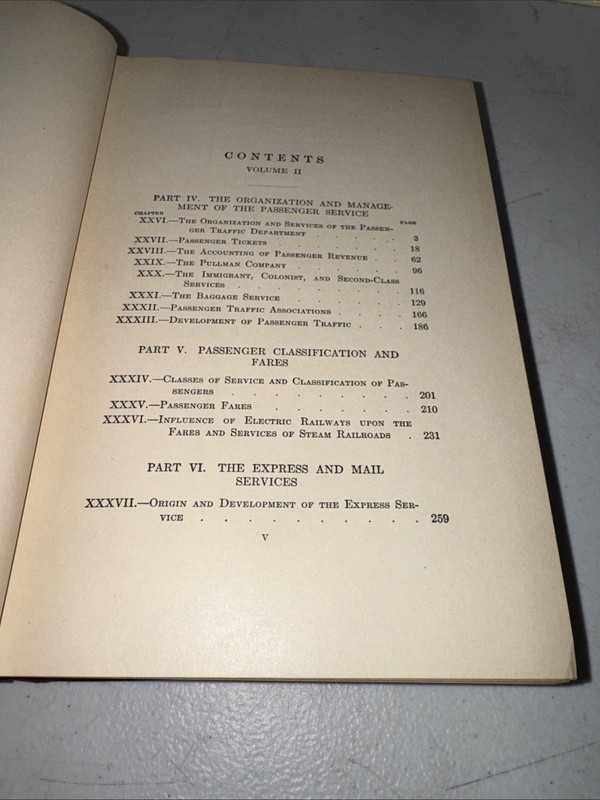 Antique 1911 RAILROAD TRAFFIC AND RATES By Emory R. Johnson 1. Edition Vol II gallery