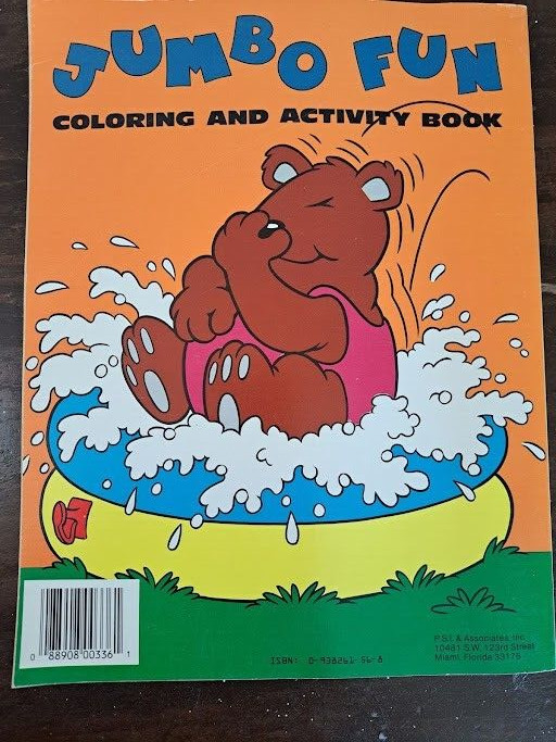 JUMBO FUN COLORING AND ACTIVITY BOOK 1986 PSI & ASSOCIATES UNUSED 3/4” THICK gallery