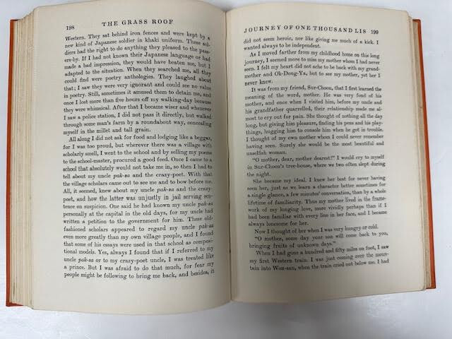 THE GRASS ROOF BY YOUNGHILL KANG (1934, HC)-CHARLES SCRIBNER & SONS -VERY GOOD gallery