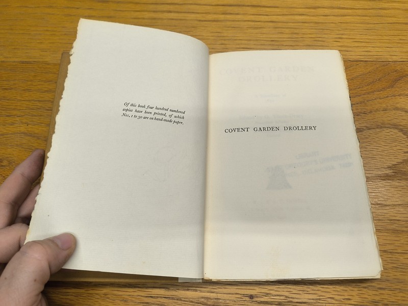 Covent Garden Drollery; A Miscellany of 1672 Hardcover - 1928 gallery