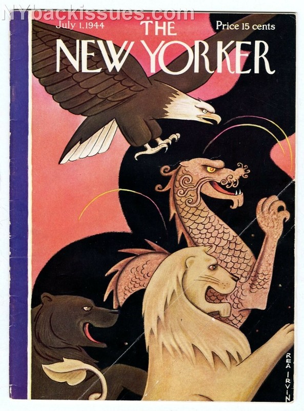 New Yorker magazine July 1 1944 Joseph Wechsberg Rolfe Humphries WWII symbols