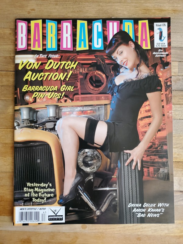 Barracuda Magazine #26 Dayna Delux Bernie Dexter Pin Up Von Dutch Auction Tiki