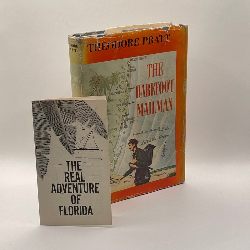 Signed Barefoot Mailman Theodore Pratt 1961 HC DJ Promo Booklet Florida Miami