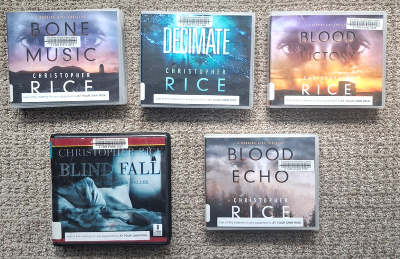 Lot of 5 Christopher Rice Audiobook Books on CD Unabridged Thriller Suspense