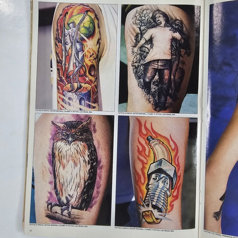 Vintage 1990s Lot Of 3 Tattoo Magazines Issue #116-118 gallery