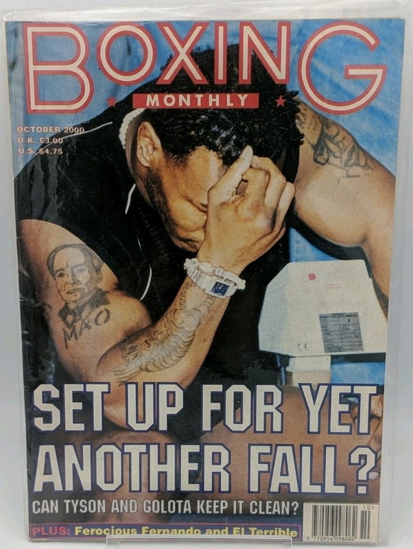 Collectable Boxing Monthly Magazine – October 2000 Mike Tyson Set up for yet UK⭐