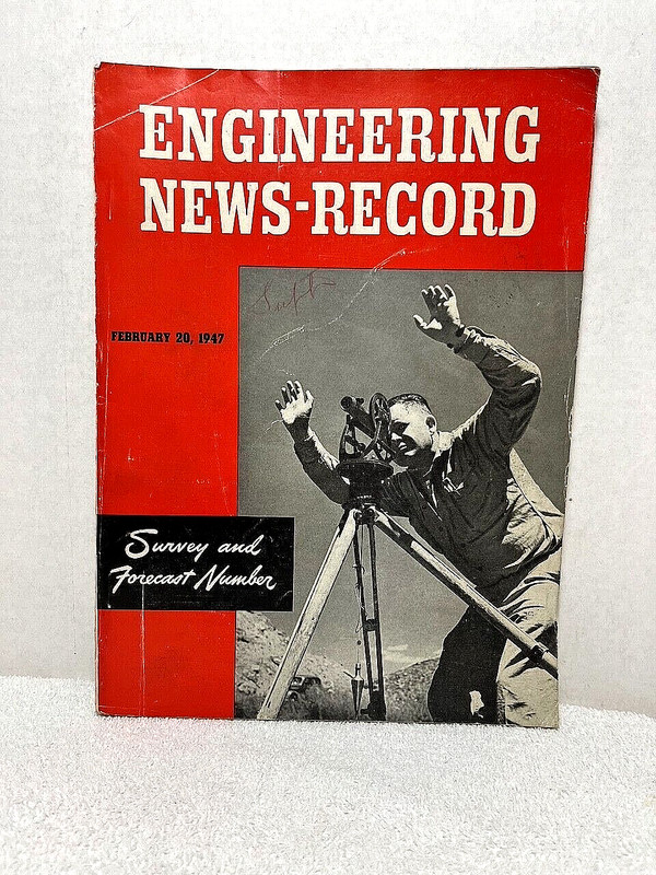 Feb 1947 ENGINEERING NEWS RECORD Magazine Survey Forecast Construction History