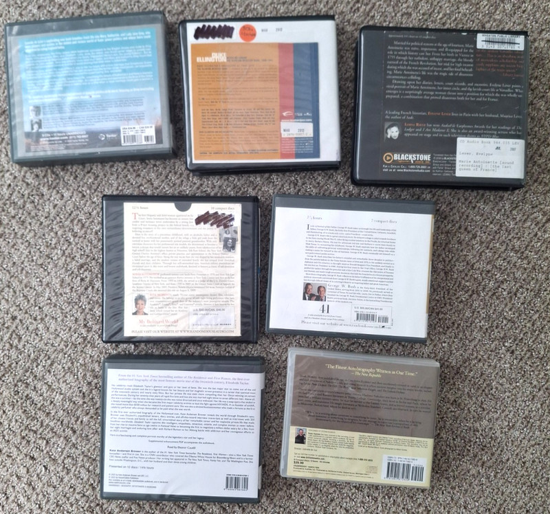 Lot of 7 Biography Autobiography Audiobooks Books on CD Very Good Ex Library gallery