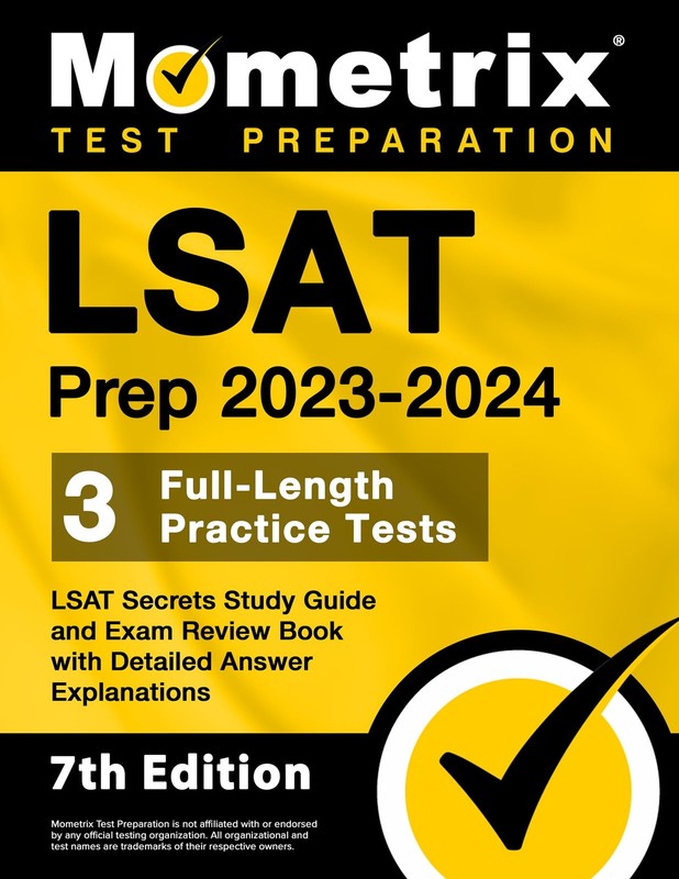 LSAT Prep 2023-2024 – 3 Full-Length Practice Tests, LSAT Secrets Study Guide…
