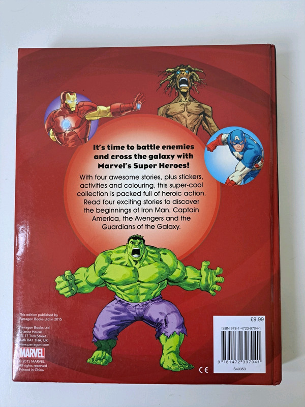 MARVEL COLLECTION 220 Pages Stories, Colouring, Activity Book + 100 Stickers gallery