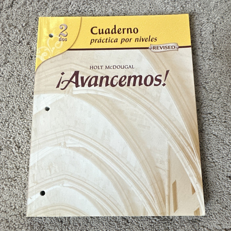 Holt McDougal ¡Avancemos! Cuaderno práctica por niveles Revised Level 2 Dos PB