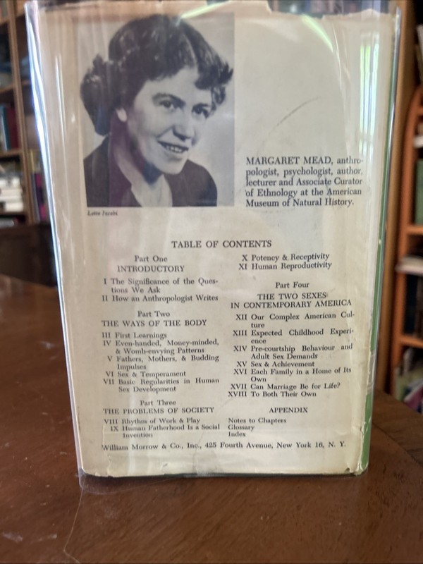 1st Ed Male and Female... by Margaret Mead, HCDJ w/ Mylar gallery