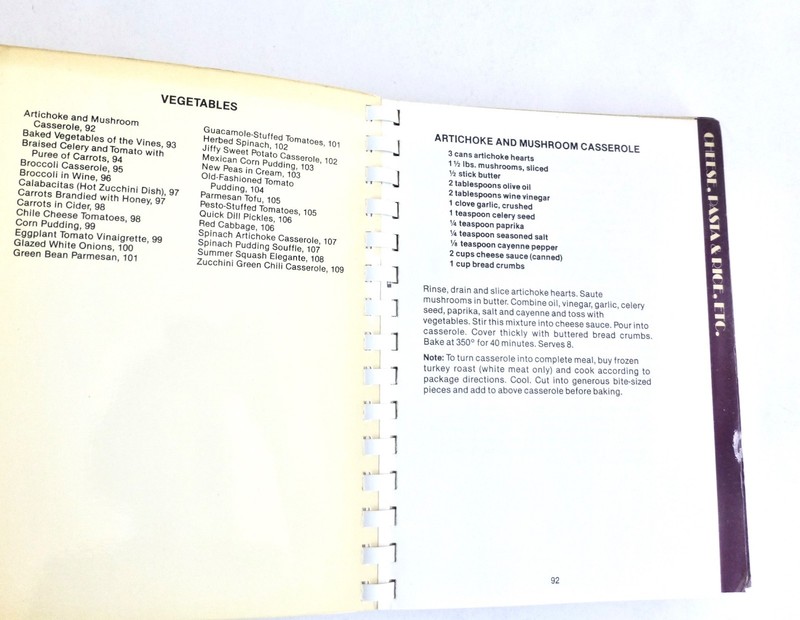 1981 Arthur Andersen Cookbook, w EDITH HEAD fashion show ephemera, rare gallery