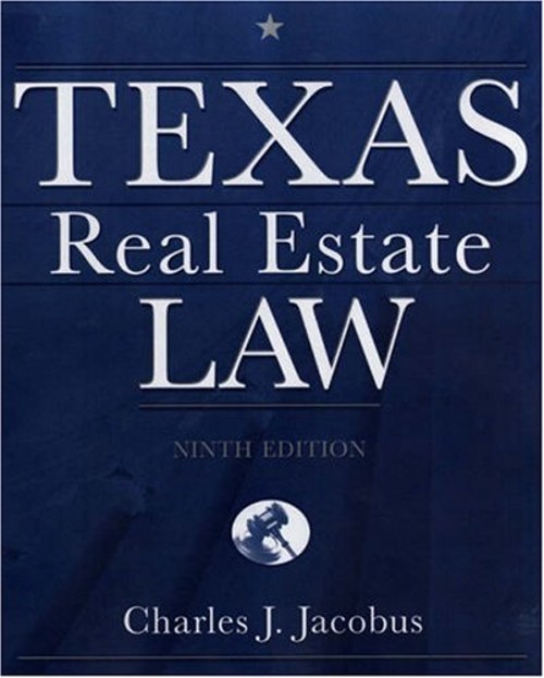 Texas Real Estate Law Hardcover Charles J. Jacobus