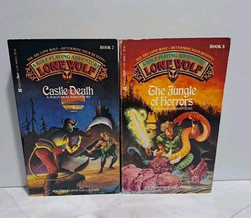 LONE WOLF ROLE PLAYING ADVENTURE Gamebooks #1-10 & #12 Joe Dever Solo Fantasy gallery