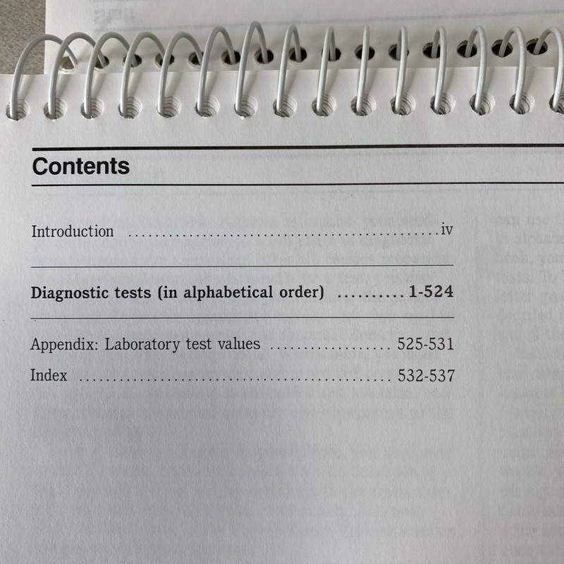 Springhouse Nurse's Ready Reference Diagnostic Tests 1991 Reference Spiral gallery