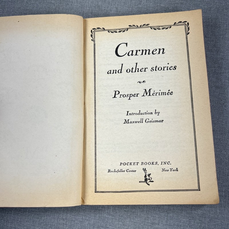 The Loves of Carmen by Prosper Merimee 1948 Vintage Paperback Book gallery